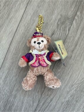 NWT Hong Kong Disneyland 15th Anniversary Grand Celebration Duffy Plush Keychain